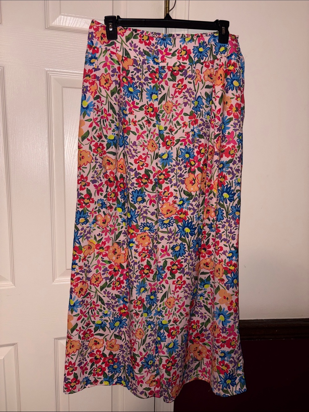 Floral Wide Leg Pants in Multicolor
